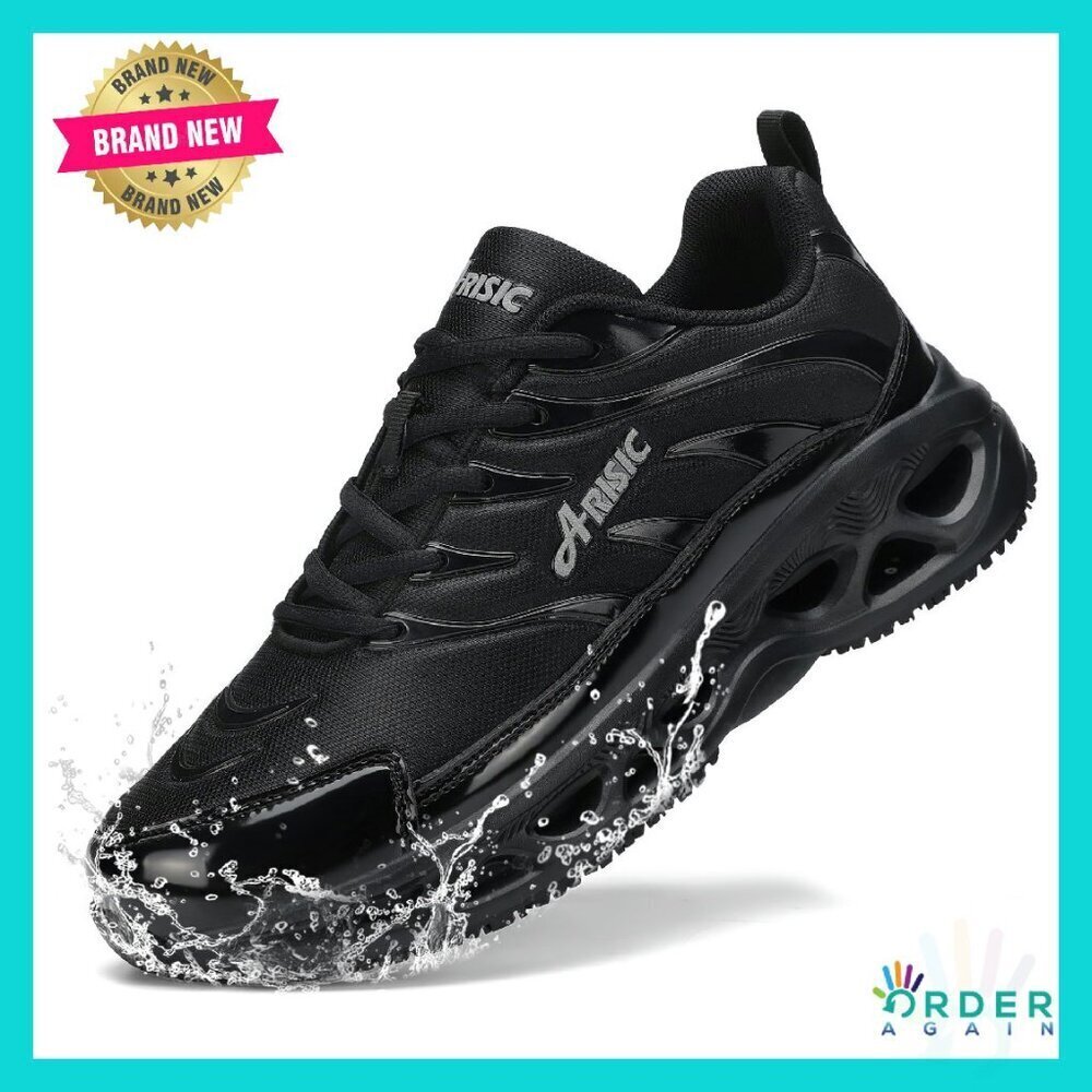 Slip Resistant Work Sneakers Waterproof Breathable Comfortable Daily Walking